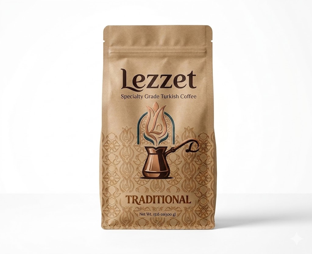 Lezzet Traditional Turkish coffee product bag