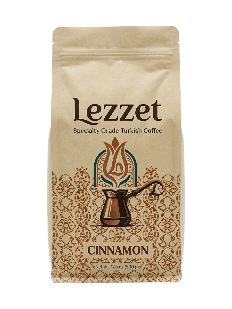 Lezzet Cinnamon Turkish coffee product bag